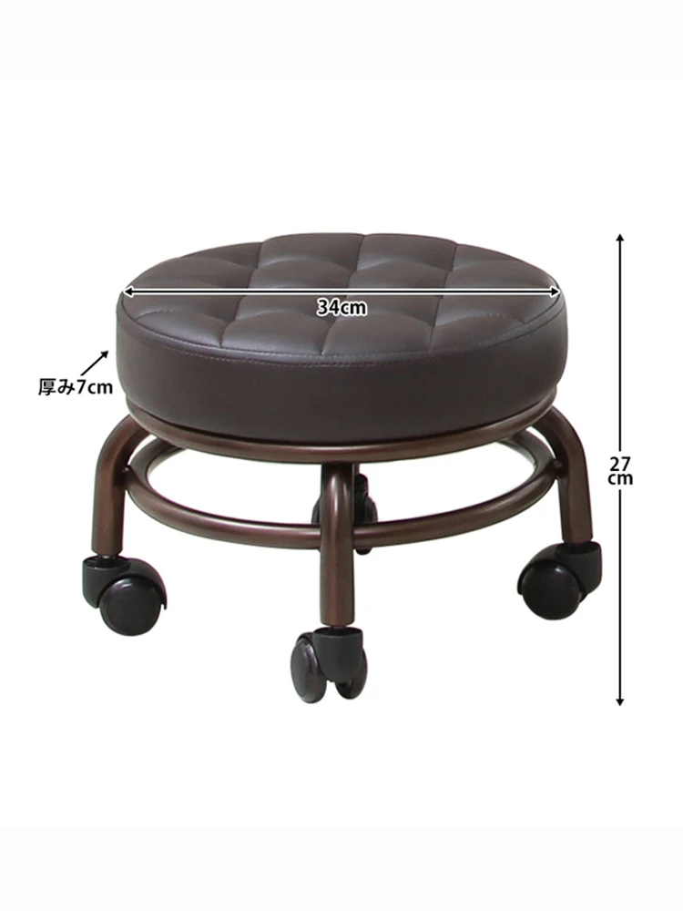 Chaise basse pour pédicure, repose-pieds mobile, roue universelle, meubles de salon, ergonomie, beauté, massage, SPA