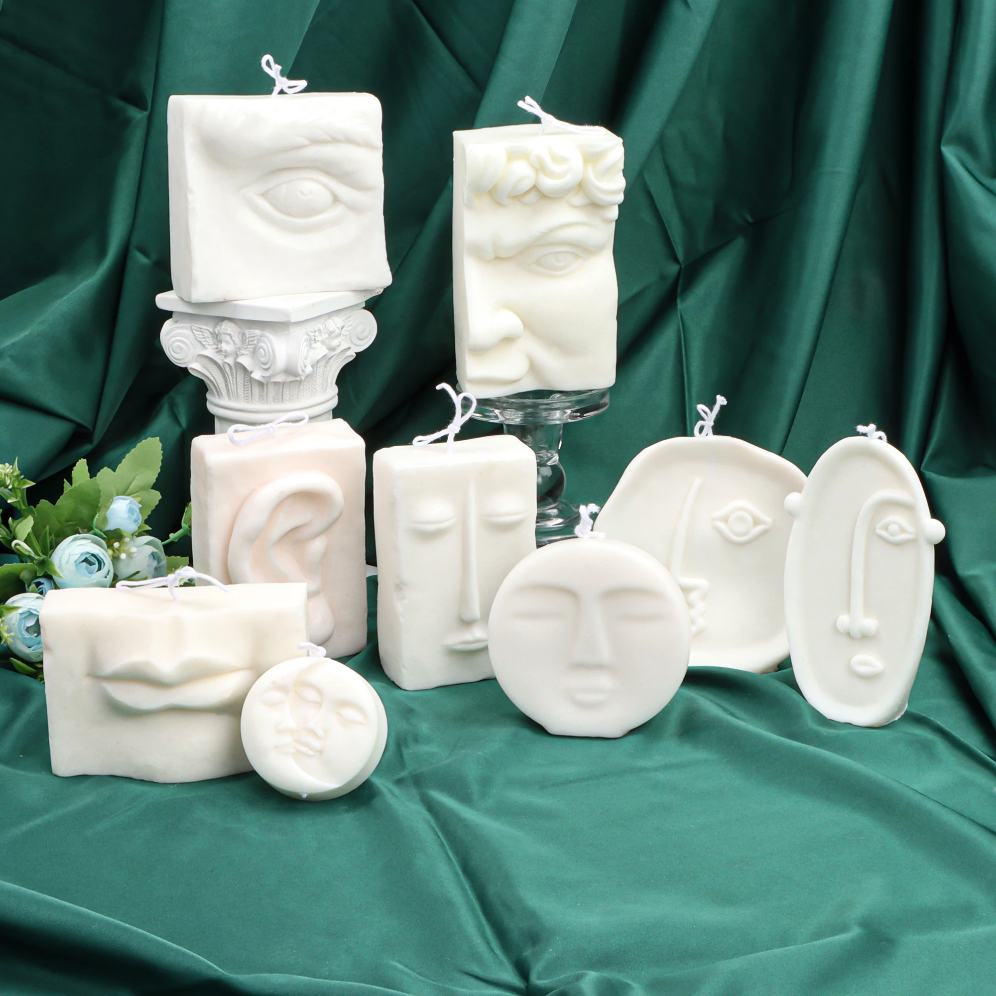 Candle Soap Mould Tool Body Five Sense Organs Human Facial F