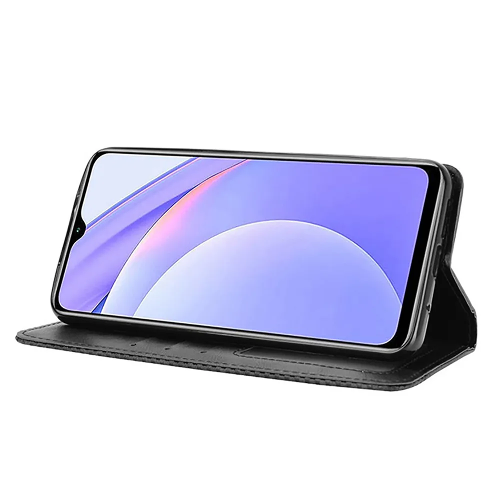 지갑 스타일 보호 케이스 자기 플립 전화 케이스 커버 가죽 쉘 Redmi 9T 전화 액세서리