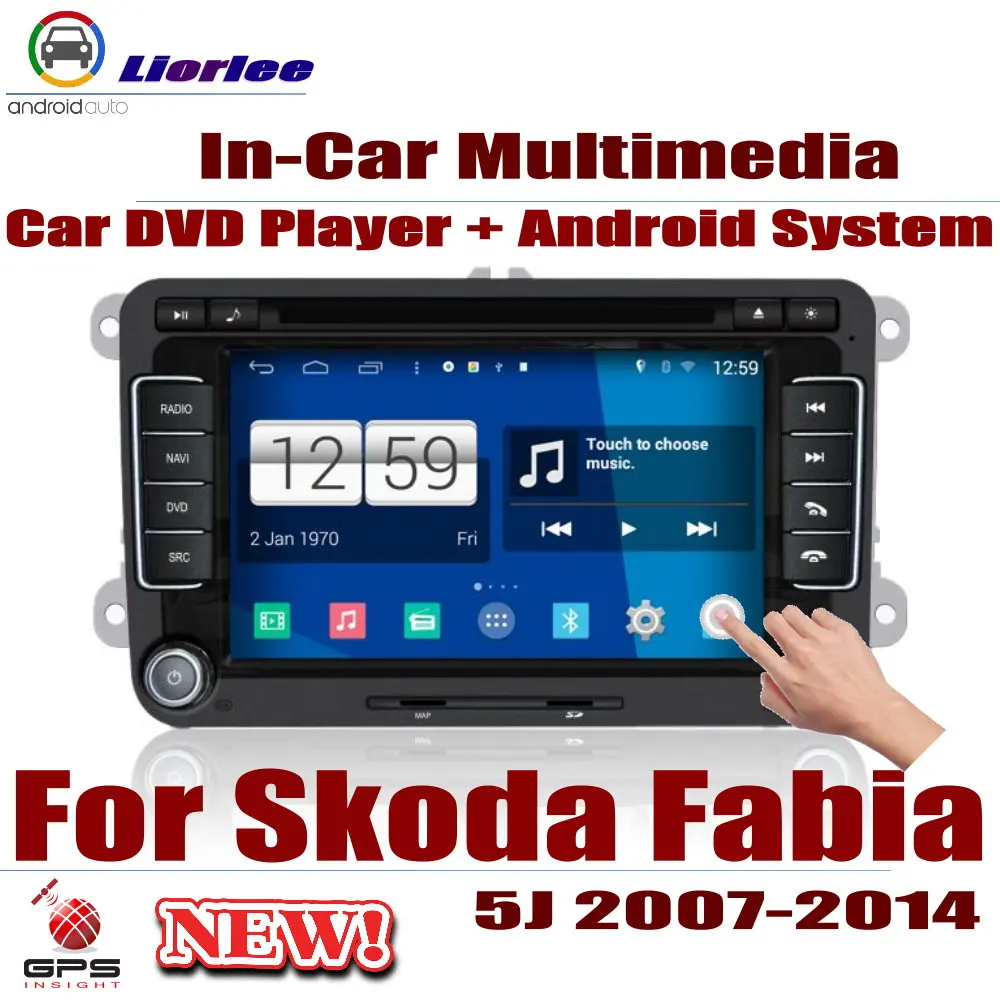 

For Skoda Fabia (5J) 2007-2014 Android HD Displayer System Video Stereo In Dash Head Unit Car Radio DVD GPS Player Navigation