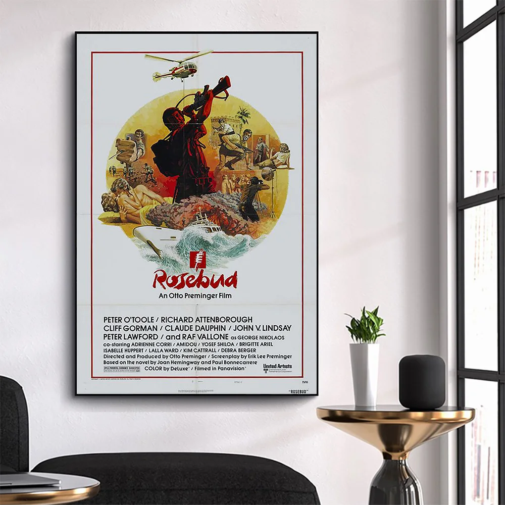 

WM3197 Rosebud Classic Movie HD Silk Fabric Poster Art Decor Indoor Painting Gift