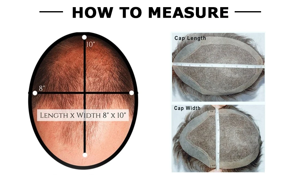 OS106 0.05-0.06mm Male Thin Skin Double Knot Hair Toupee 100% Density Indian Human Hair Prosthesis For Bald Men Hair Loss