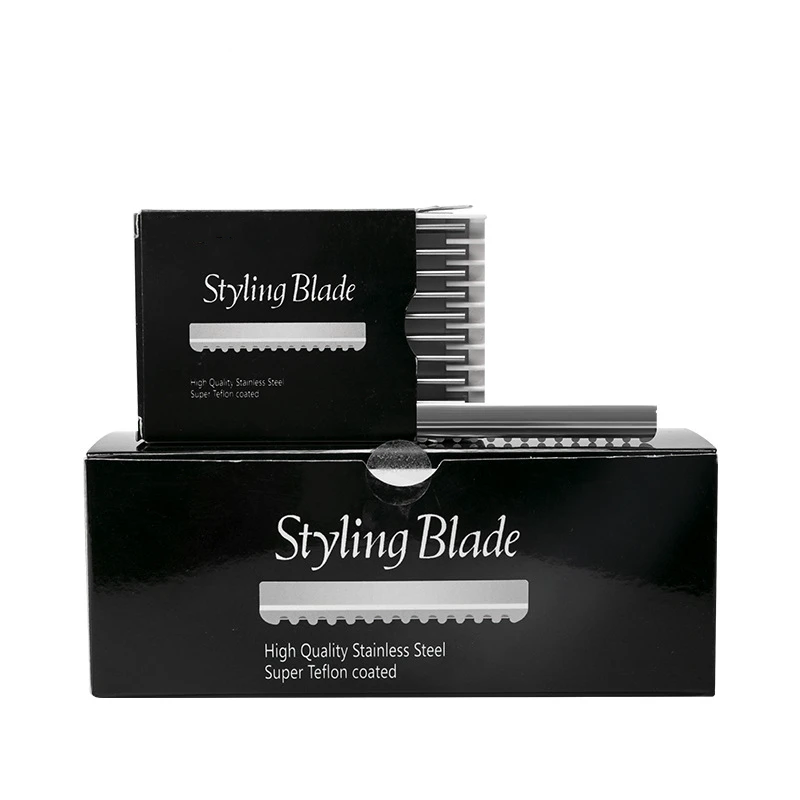 50/100pcs Sawtooth Razor Replacement Heads Type Salon Blades Home Pro Tool Hairdressing Hair Face Shaving Cutting Styling G0323