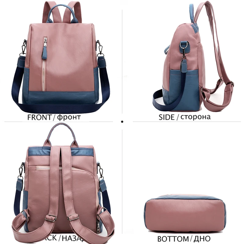 Fashion Backpack For Ladies Shoulder Bag Anti Theft Backpack Women Large School Bags For Teenage Girl Mochila Female