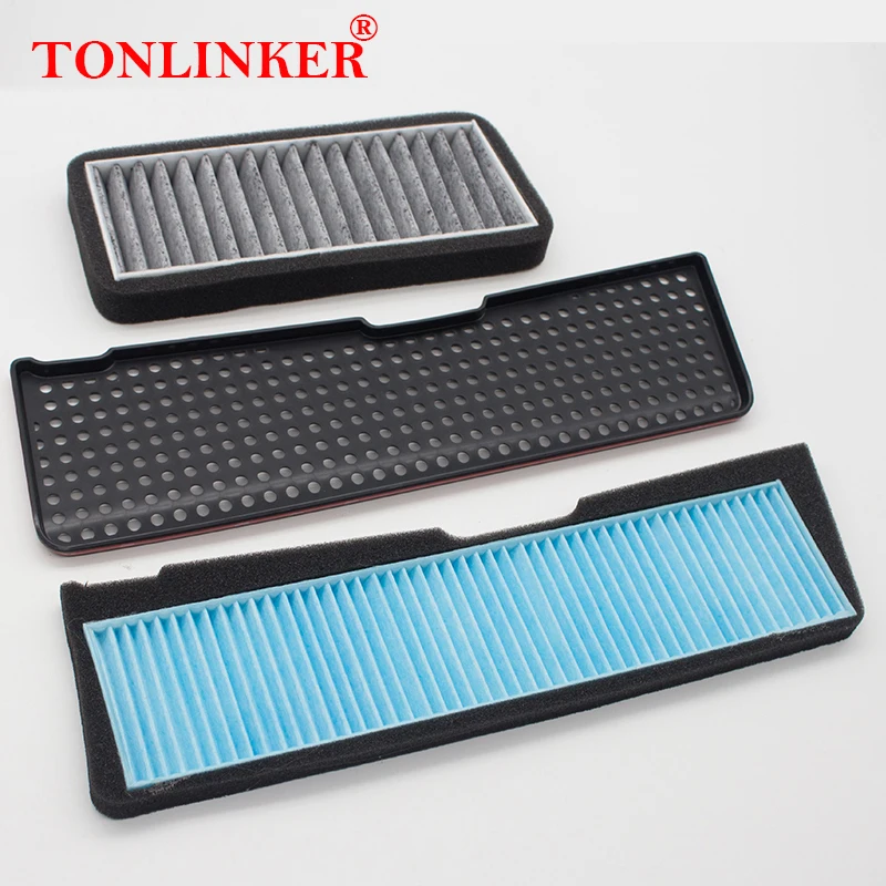 TONLINKER External Air Filter For Tesla Model 3 2021 2022-Now Grille Inlet Cover Air Conditioning Intake Filters Car Accessories