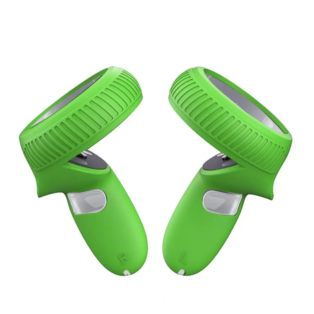 1 Paar Vr Handvat Grip Beschermende Huid Antislip Stofdicht Slijtvaste Beschermende Kussen Met Opknoping Riem Voor oculu Quest 2