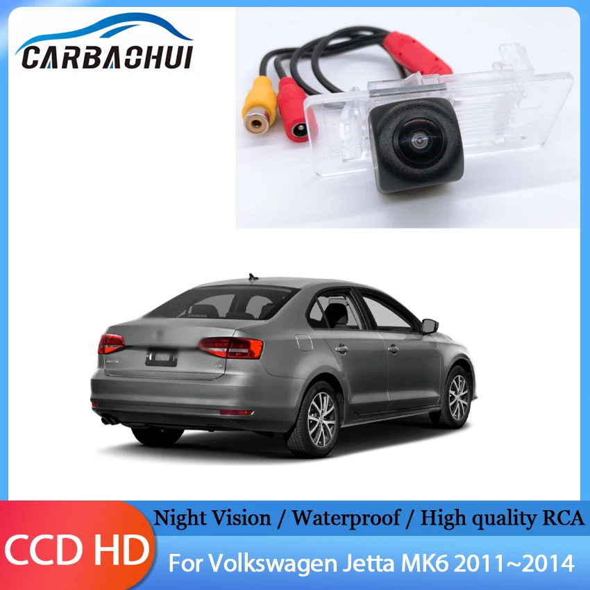 

Car Reverse Backup Park Rear View Camera CCD Full HD Waterproof high quality RCA For Volkswagen Jetta MK6 2011 2012 2013 2014