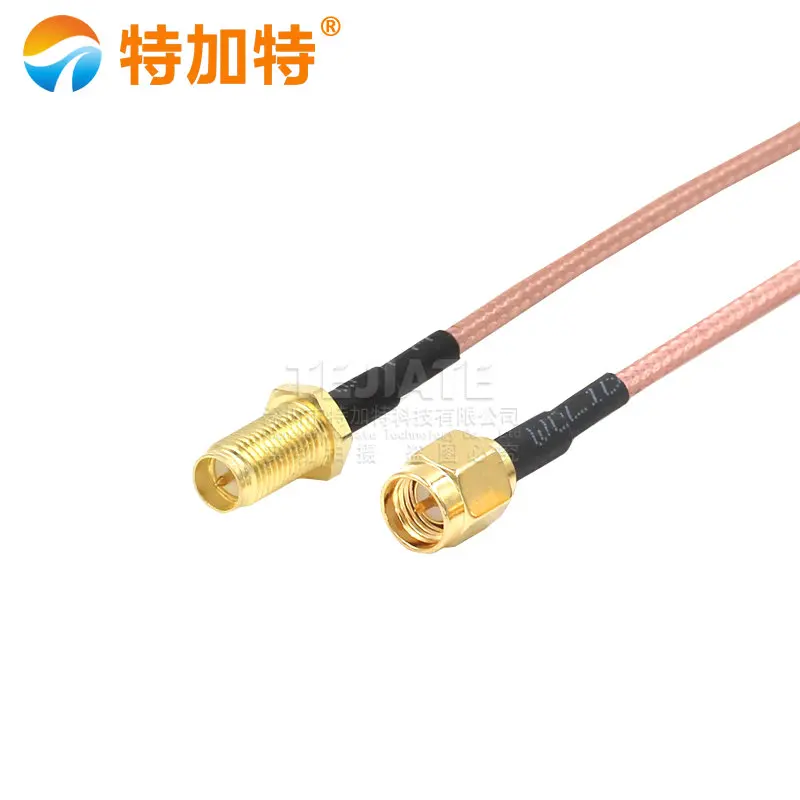 2PCS TEJIATE SMA 남성 헤더 SMA 외부 나사 내부 핀/구멍 점프 와이어 SMA-J 케이블 RG316 와이어 0.08 ~ 2M