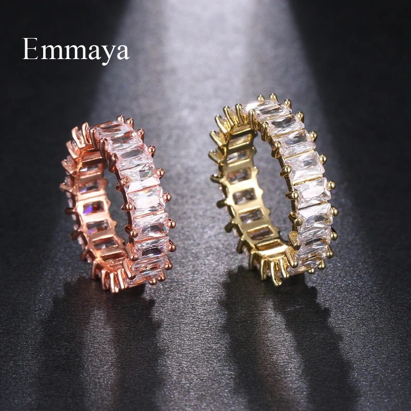 Emmaya New Design Classic Style Exquisite Cubic Stone Ring For Women Paety Decoration Luxury Jewelry Fashion Statement