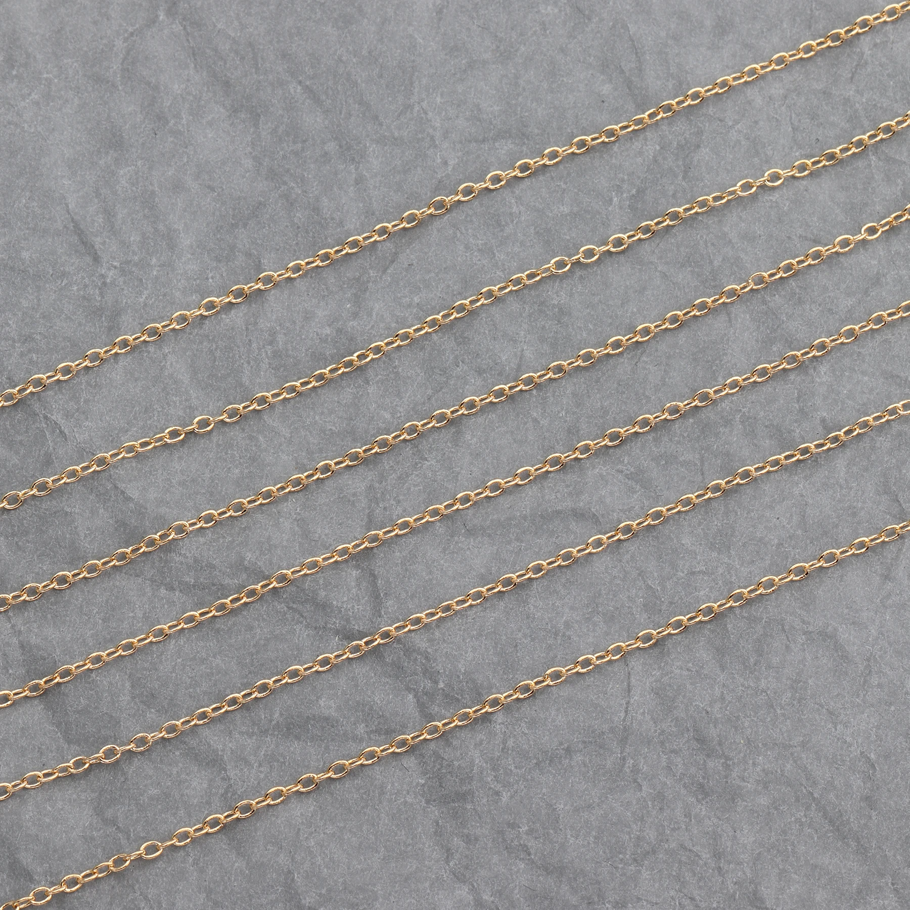 YEGUI C65,jewelry accessories,18k gold plated,0.3 microns,environmental protection,diy chain necklace,jewelry making,3m/lot
