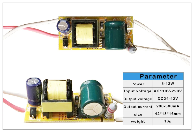 1-3W,4-7W,8-12W,15-18W,20-24W,25-36W LED driver power supply built-in constant current Lighting AC110-265V Output 300mA DC