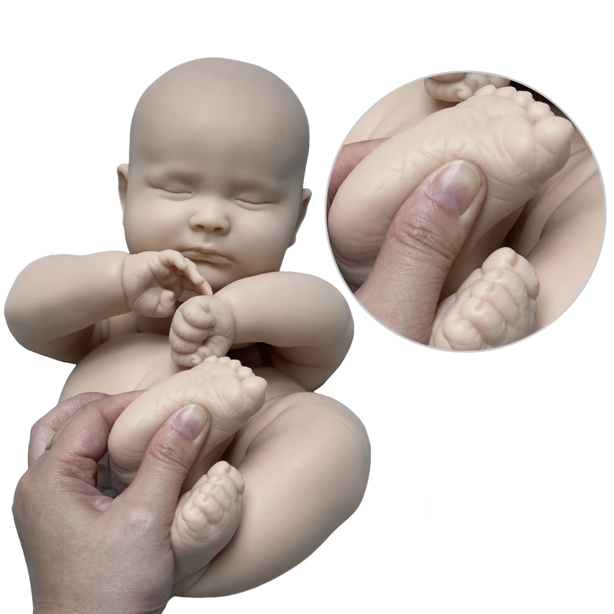 50cm Joseph Soft Solid Silicone Reborn Doll Kits Lifelike Realistic Bebe Reborn Handmade De Muñecas Silicona Boneca Renascida