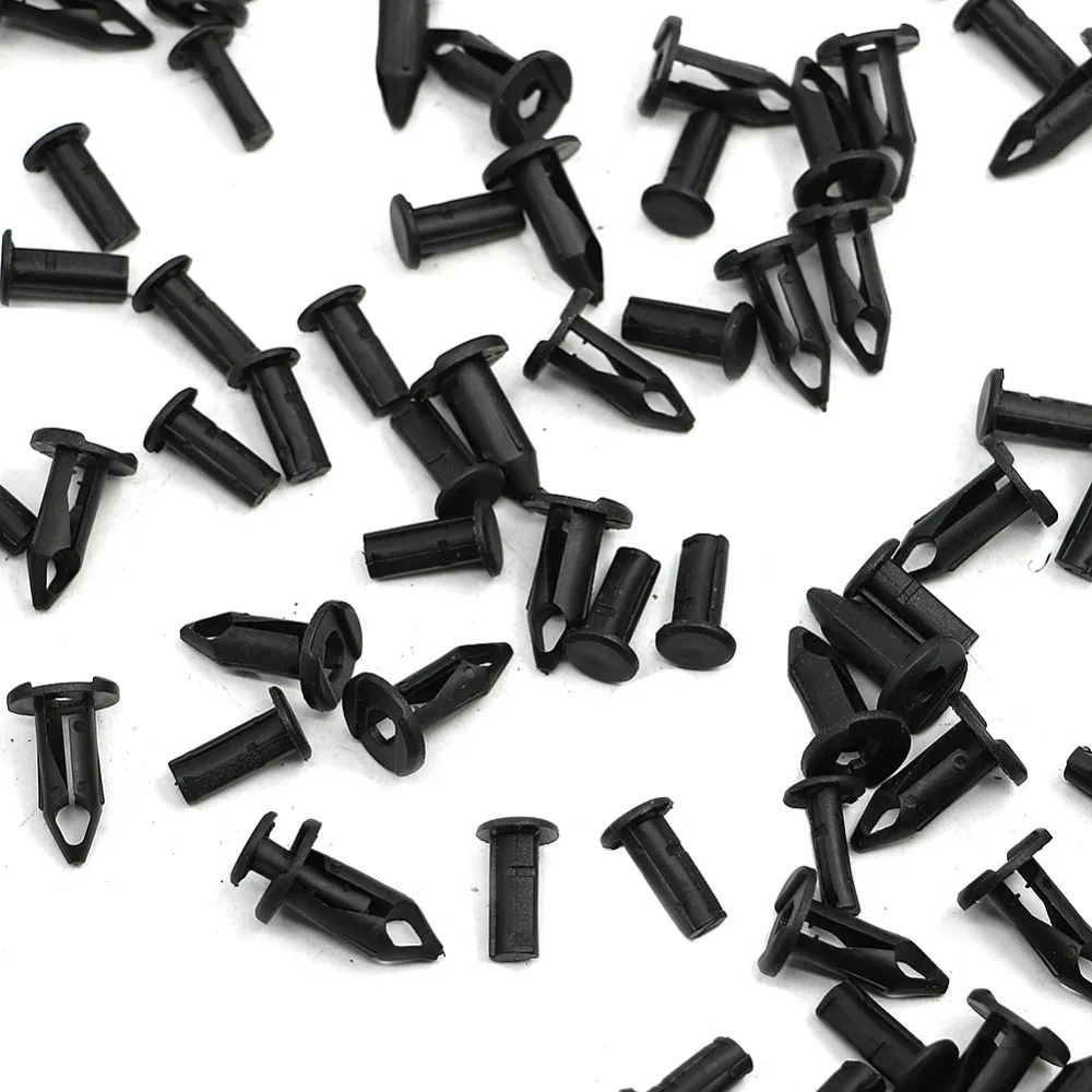 100PC 8mm Rivet Fairing Body Trim Panel Fastener Screw Clips For Polaris Sportsman 550 850 XP Rangers Rzr Replaces 7661855 Black