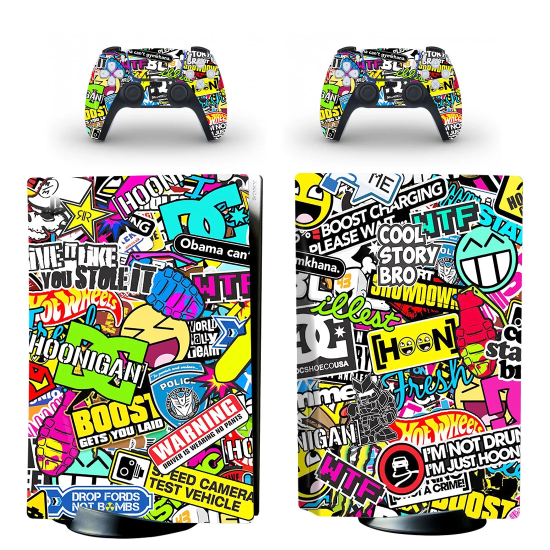 

Graffiti Booming PS5 Standard Disc Edition наклейка на кожу наклейка для консоли и контроллера PS5 диск наклейка винил