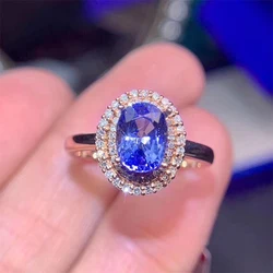 Huitan Vintage Deep Blue Oval CZ Stone Women Finger Ring Novel Lay Evening Party Accessories Anniversary Wedding Love Gift Rings