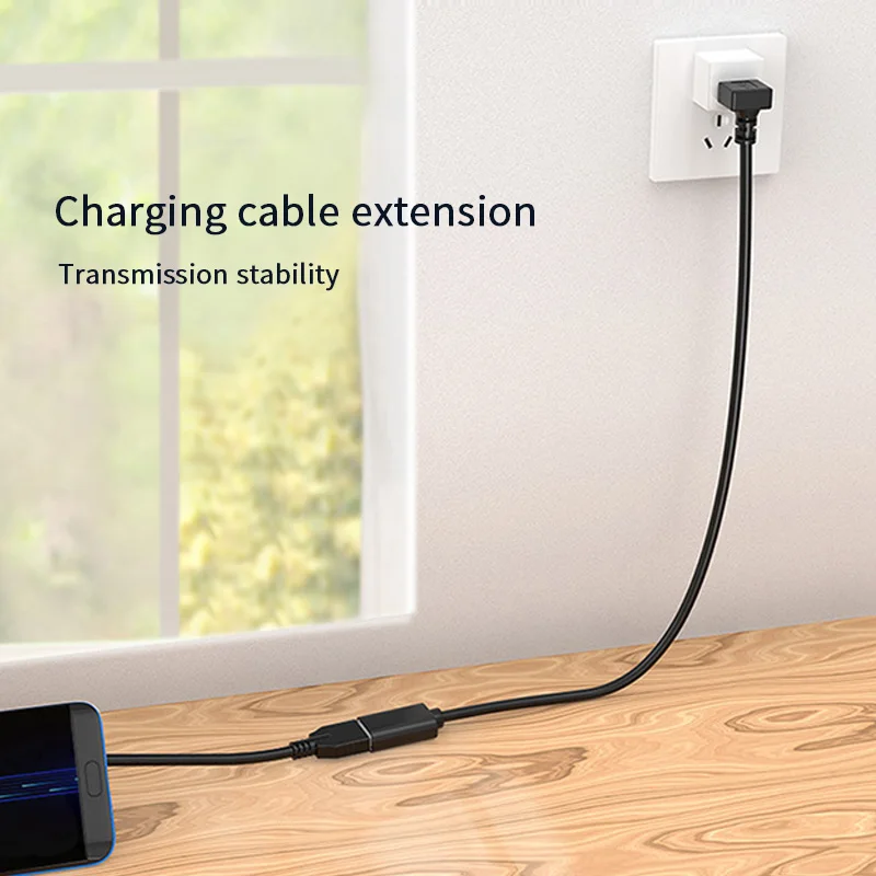 USB extension cable elbow 90 degree right angle L-shaped elbow data cable USB3.0 2.0 elbow charging data cable