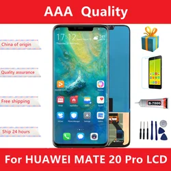 AMOLED TFT Mate20 Pro Display with frame Replacement for Huawei Mate 20 Pro LCD Display Touch Screen Digitizer Repair Parts