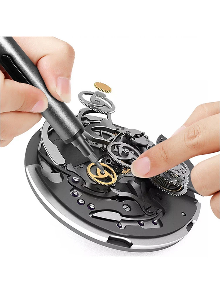 Mini chave de fenda elétrica sem fio, chave de fenda elétrica com brocas magnéticas para reparo de celulares e relógios móveis, computador, retorno grátis