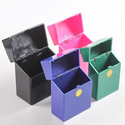 1PCS cigarette smoking case box ABS cigarette case for man push here to open plastic smoking box