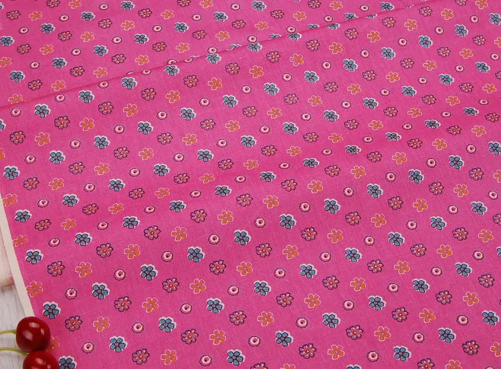 Floral Print DIY Sewing Quilting Fat Quarters Material Tecido Patchwork Cloth For Baby&Child Dress Textiles Twill Cotton Fabric