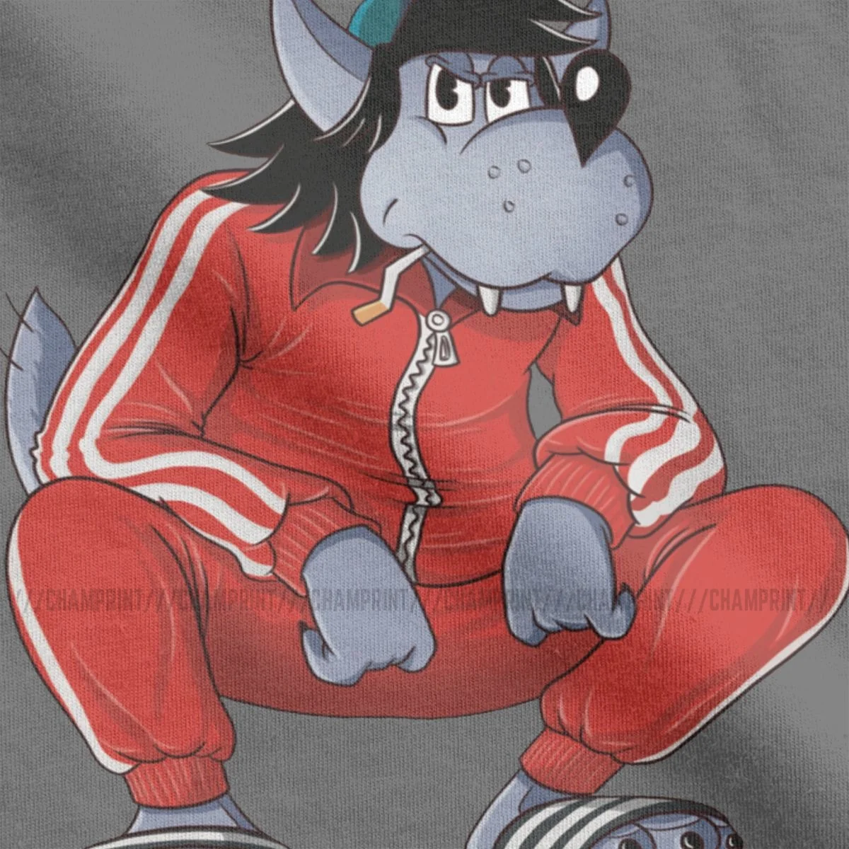 Vintage Nu Pogodi Tracksuit Squat Wolf T-Shirts Men Round Neck Pure Cotton T Shirt Russian Short Sleeve Tee Shirt Printed Tops