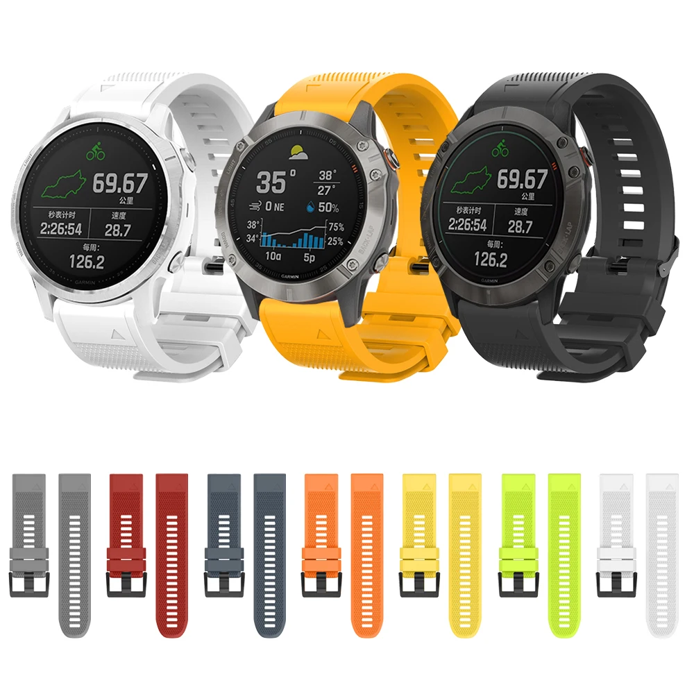 

Ремешок для часов Forerunner 5S, 945, силиконовый, 20 мм, 22 мм, 26 мм, для Garmin Fenix 6, 6X, 6S/935, 5X, 5 Plus, 3HR