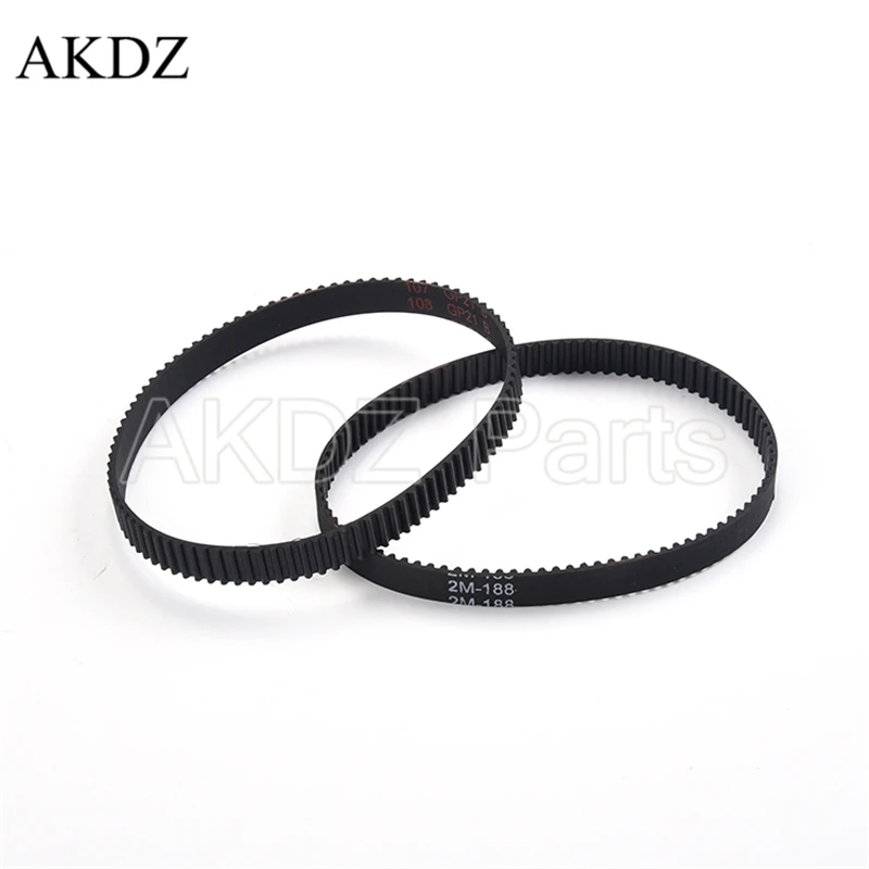 

2MGT 2M 2GT Synchronous Timing belt Pitch length 188 width 6mm/9mm Teeth 94 Rubber closed