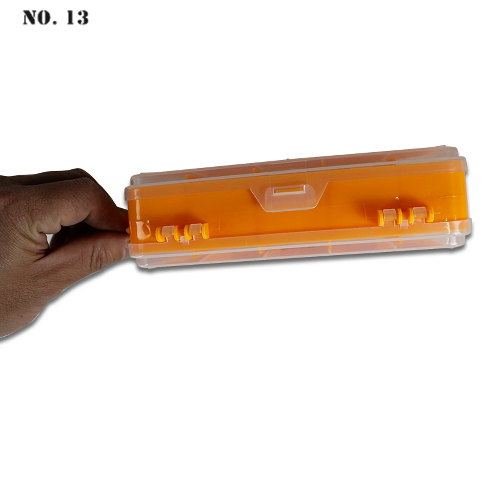 New 13 Grids Transparent Screws Storage Box Double-Side Multifunctional Storage Tool Box Portable Plastic Storage Case for Tools