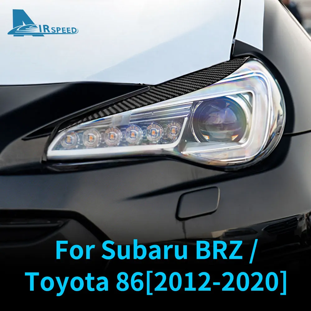 

Наклейка на переднюю фару автомобиля из углеродного волокна для Toyota GT 86 Subaru BRZ 2016 2017 2018 2019 2020