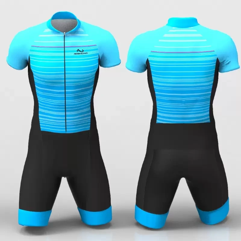 

Nomadas-Short Sleeved Cycling Jersey Suit for Men, 3 Piece Tights, MTB Running Dress, Summer Jumpsuit, New, 2022