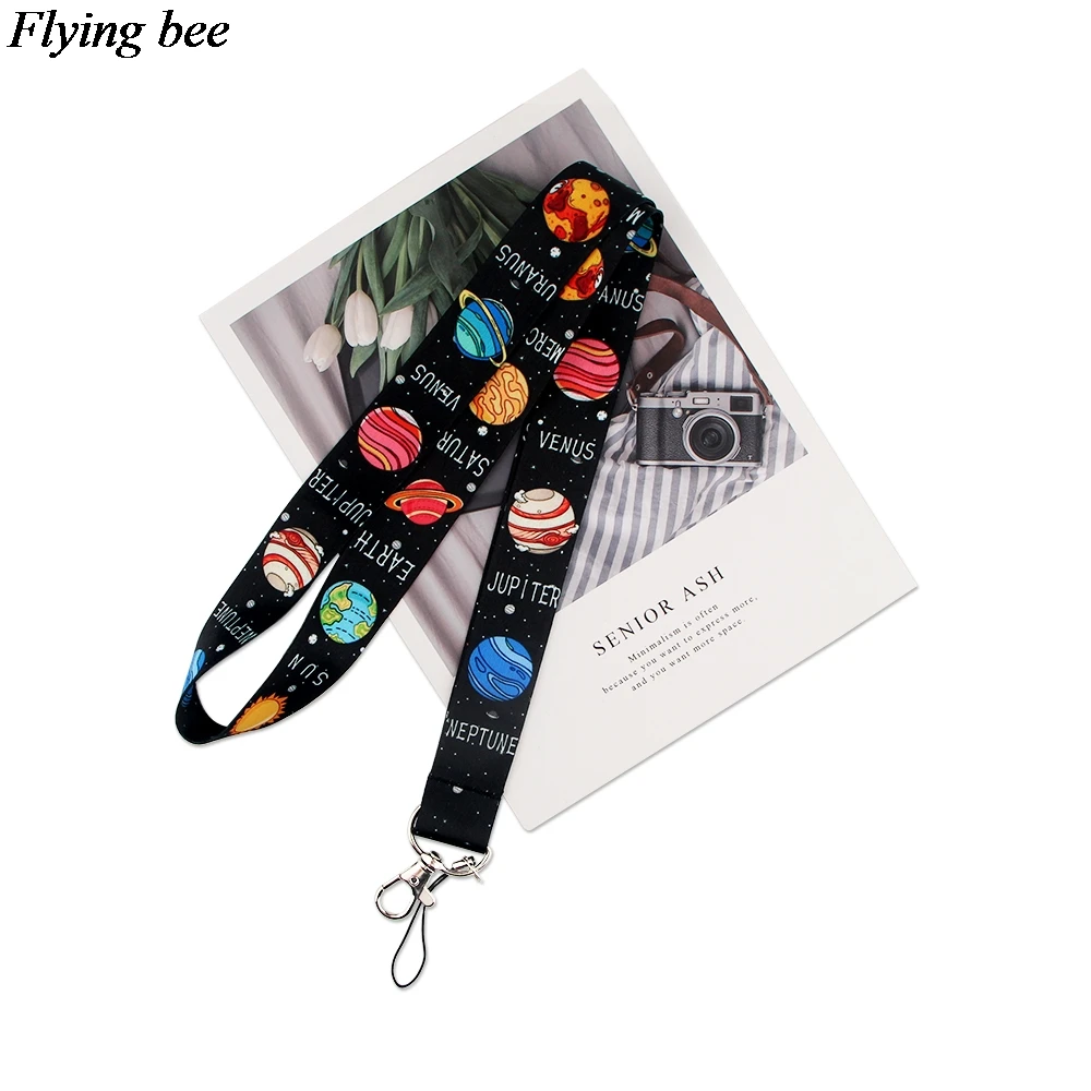Flyingbee космический брелок мультфильм Марс телефонный шнурок женский модный ремешок шейные ремешки для ID карты Телефонные ключи X1002