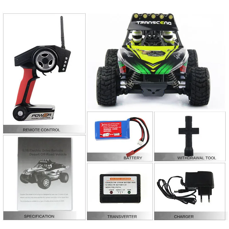 JTY Toys 50 km/h RC Car 1:18 telecomando ad alta velocità fuoristrada da corsa 4WD Monster Rock Climbing Truck Wltoys per bambini adulti