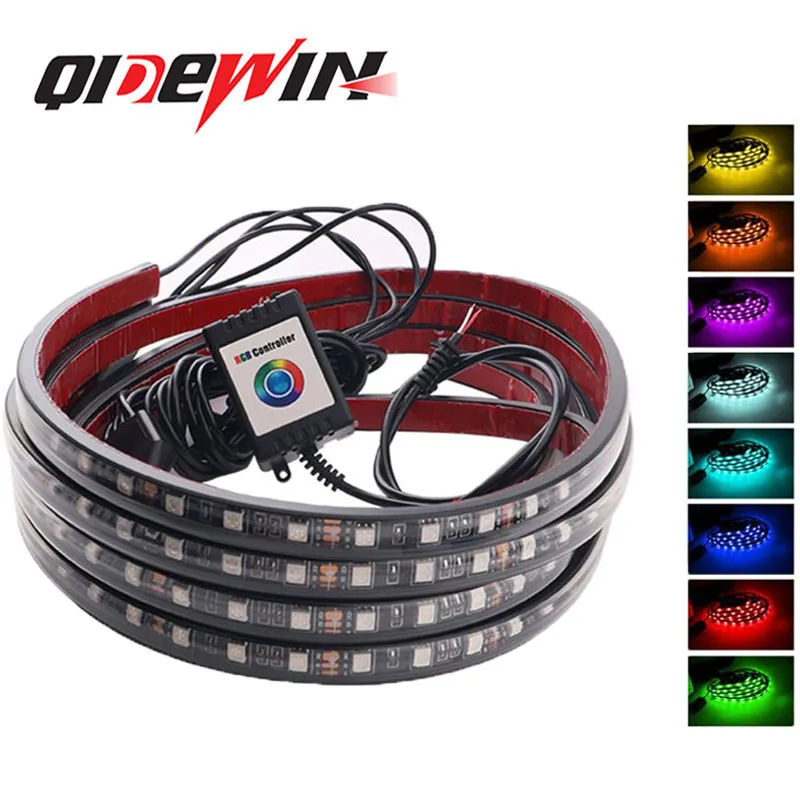 

Car Flexible Underglow Strip Light LED Underbody Remote /APP Control RGB LED Neon Lights Auto Decorative Ambient Atmosphere Lamp