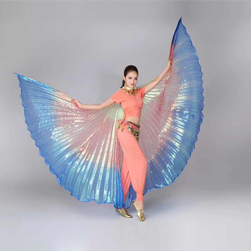 Ailes de danse du ventre colorées pour femmes, ailes de papillon, conception financière, costume de vêtements de danse pour adultes, Isis, nouveau, 2021