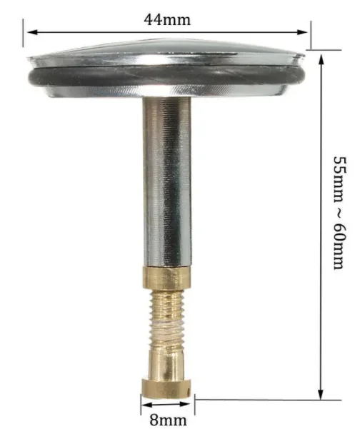 44Mm Bad Chock Plug Verstelbare Vervanging Pop Up Basin Sink Component