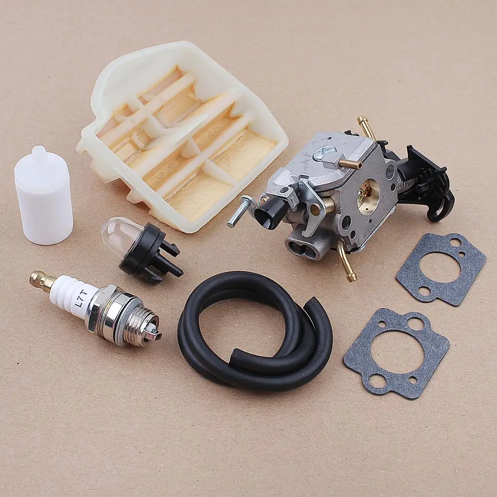 Carburetor Air Fuel Filter Set for Husqvarna 445 450 445E 450E JONSERED CS2245S 506450401 Chainsaw ZAMA C1M-EL37B