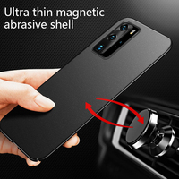 Ultra-thin Magnetic Hard Matte PC Phone Case For Huawei P70 P50 P40 P30 P20 Pro Mate 50 40 30 20 Honor Frosted Protection Cover