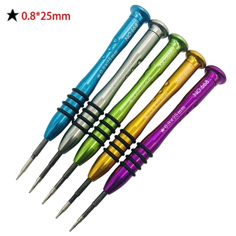 360 Derajat 12Cm Rotasi Obeng 5 Point Star 0.8*25Mm Torx Alat Perbaikan untuk Ponsel Laptop