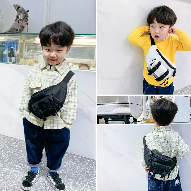 Children\'s waist bag child yellow mini Messenger bag fashion young boys girls student\'s pockets on belt banana bag personalized