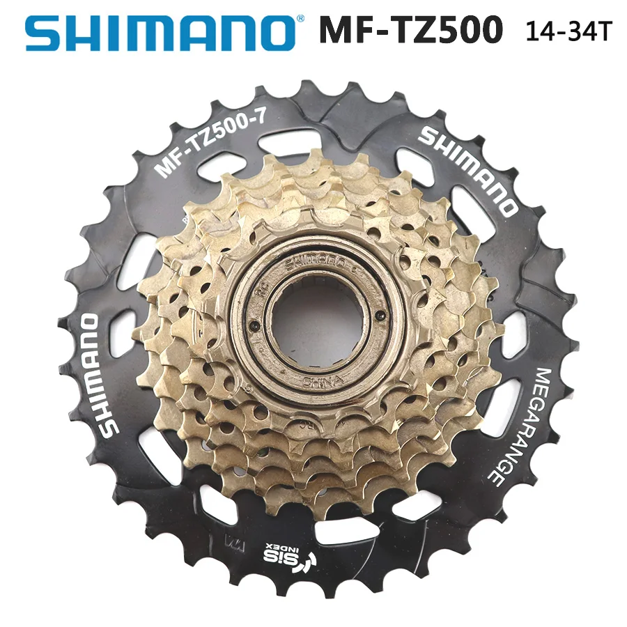 Shimano MF TZ500 7 Speed Bicycle Cassette Freewheel 14-28T 14-34T Sprocket 7s Steel for MTB Road Folding Bike accessories