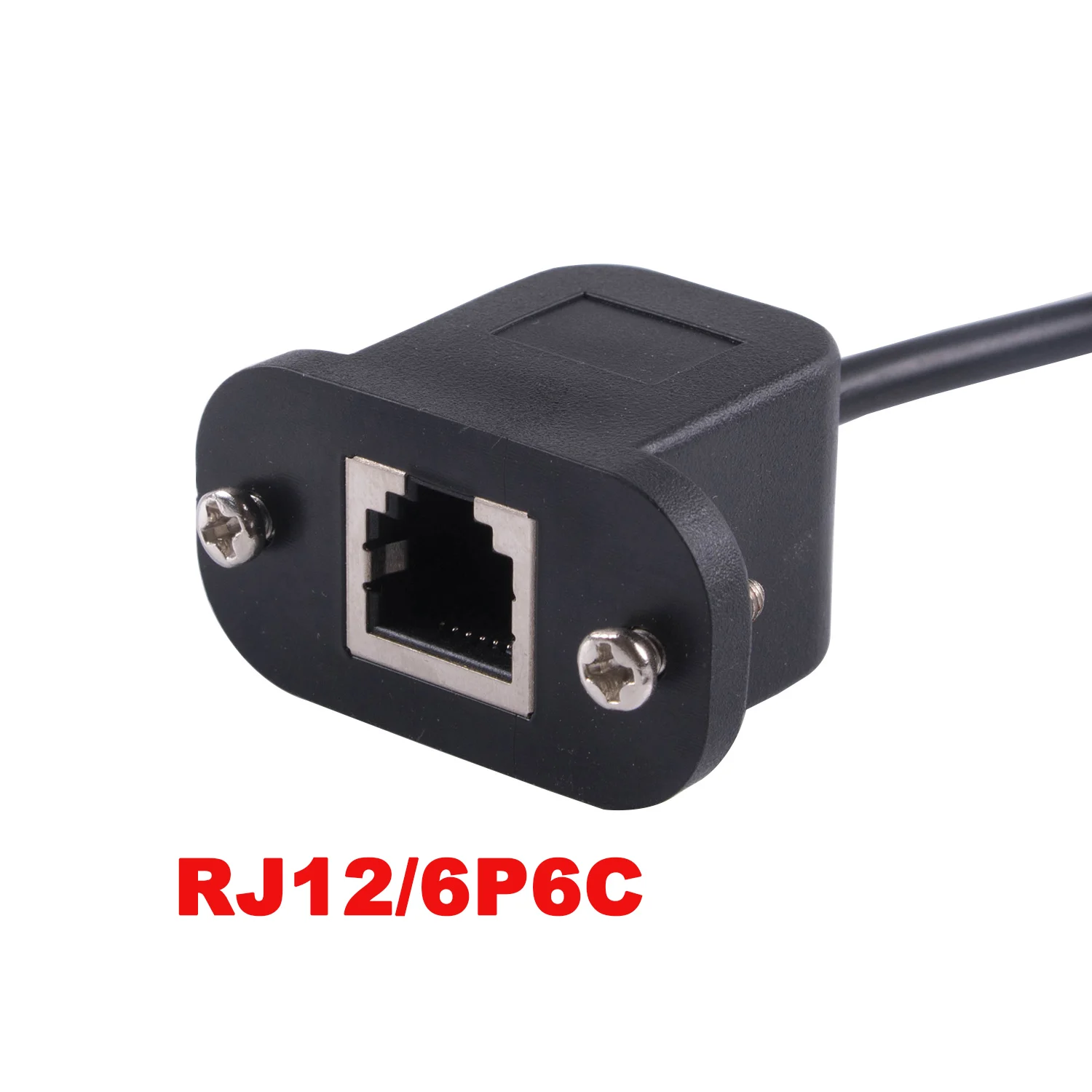 Cabo adaptador de bloco de terminais dupont rj11 6p4c para 4pin, cabo com parafusos m3