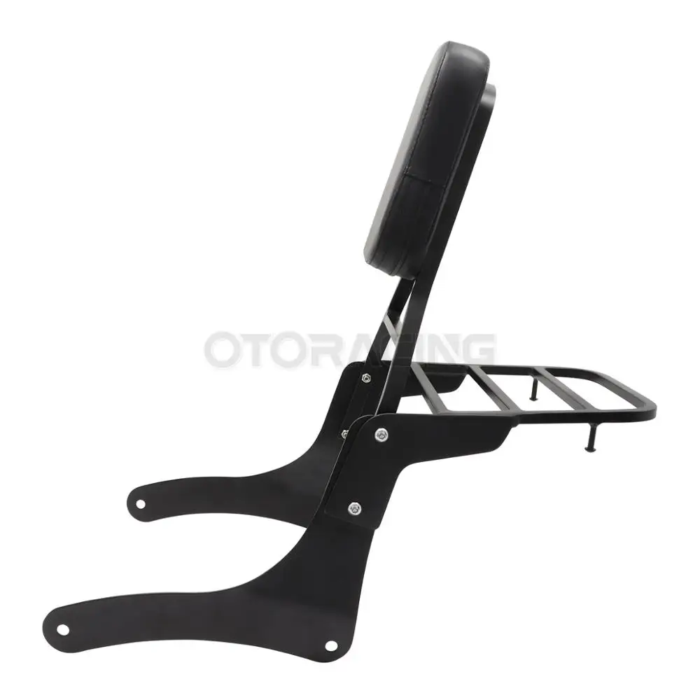 Motorcycle Backrest Sissy Bar with Luggage Rack For Kawasaki Vulcan VN 900 VN900 1996-2023