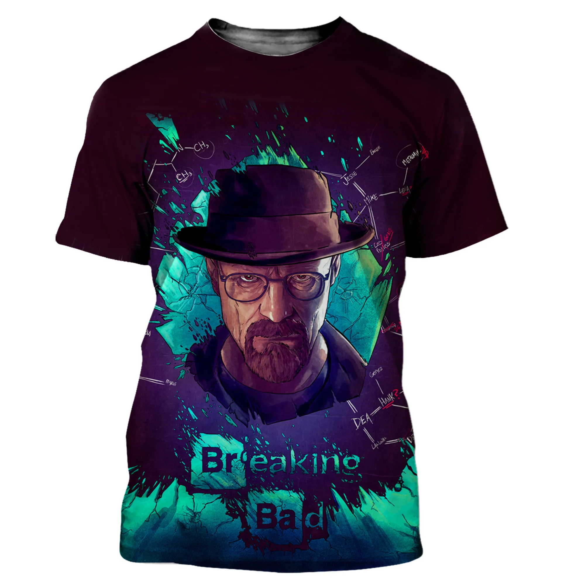 Breaking Bad Men/women New Fashion Cool 3D Printed T-shirts Casual Style T Shirt Streetwear Tops Dropshipping