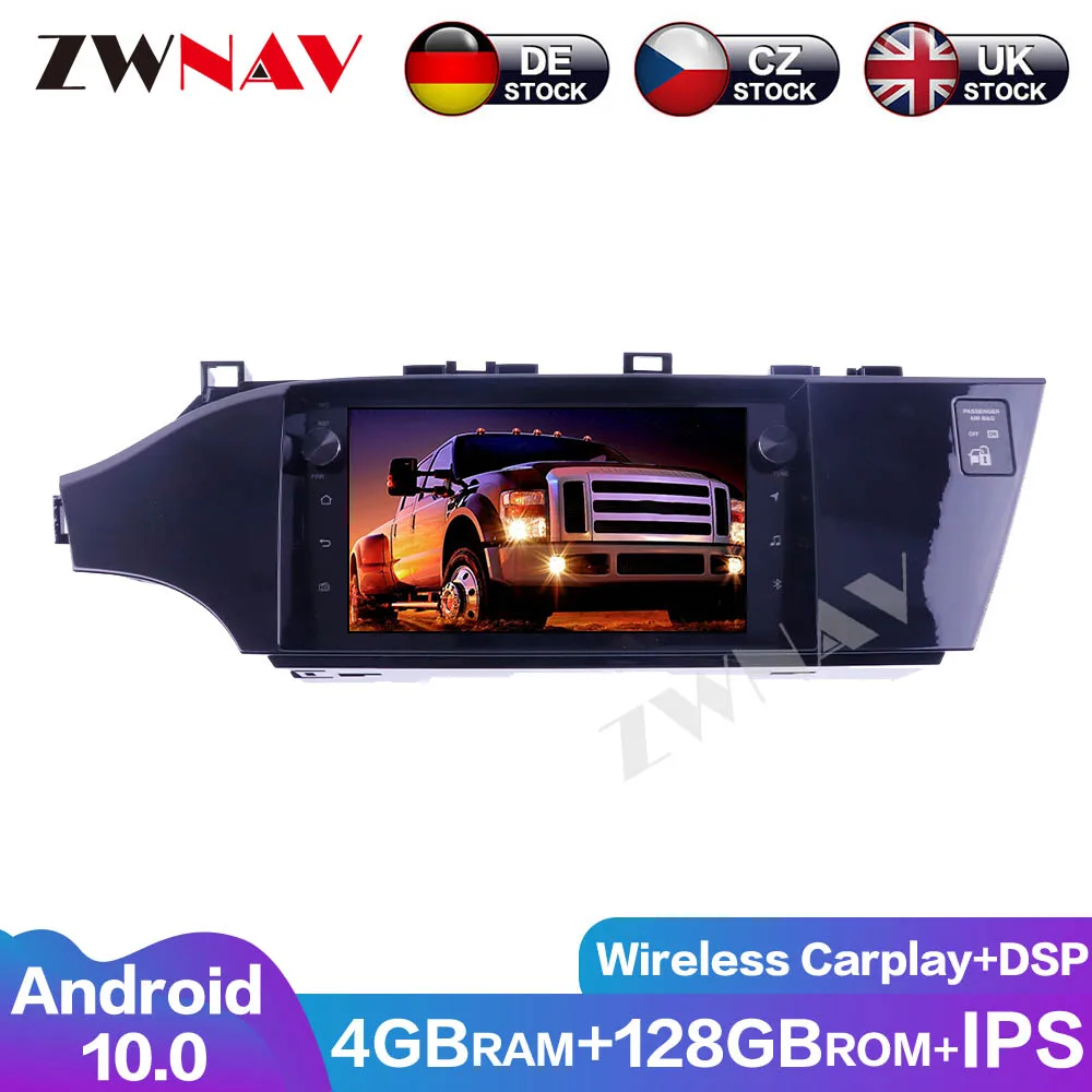 DVD Player 4G+128G Android10 Cars Navigation Auto Radio Multimedia For Toyota Avalon 2013 GPS Head Unit DSP Audio