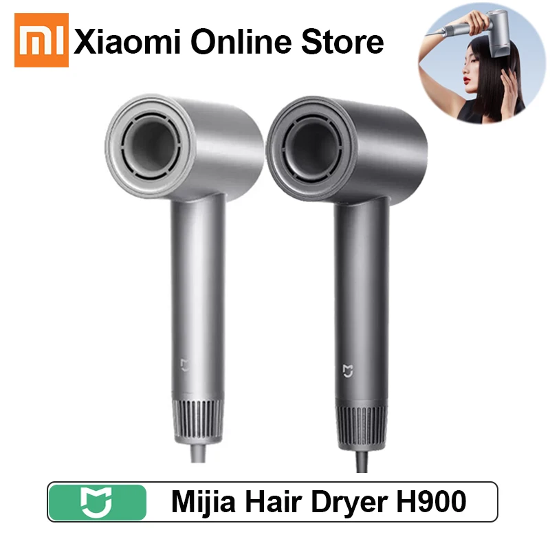 Xiaomi Mijia Ionic Hair Dryer H900 Negative Ion Smart Fast Hair Drying Machine With Diffuser Stand Holder Portable Hair Dryer