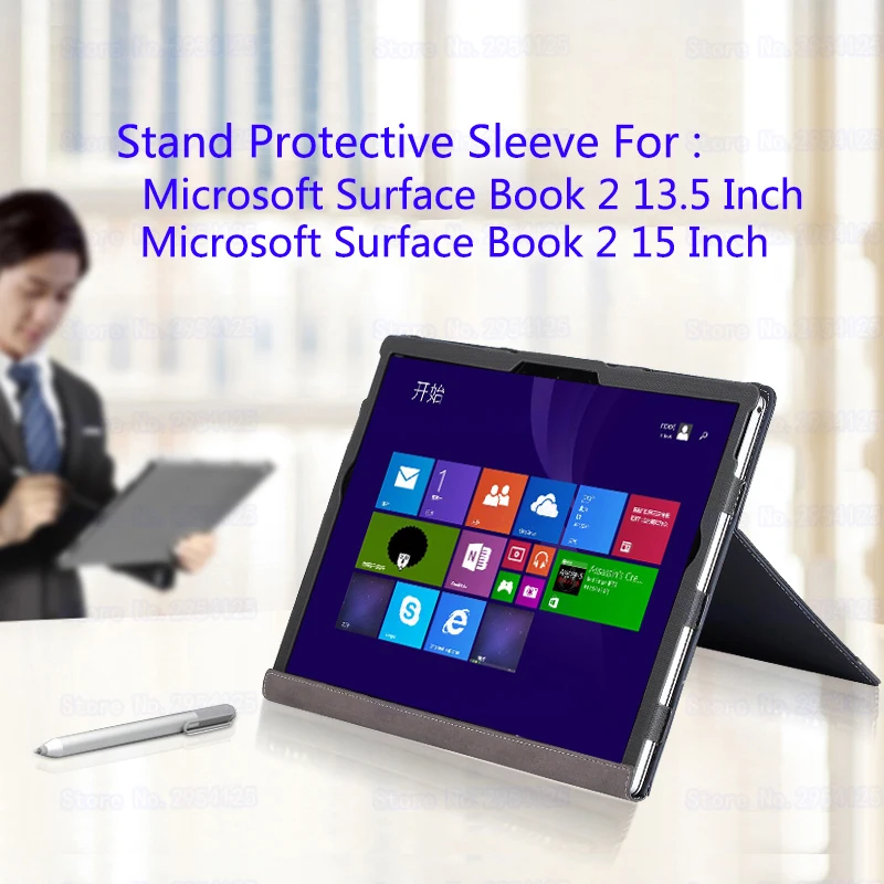 Capa de suporte para laptop com design dividido, capa para notebook microsoft 2020 surface book 3 15 drive