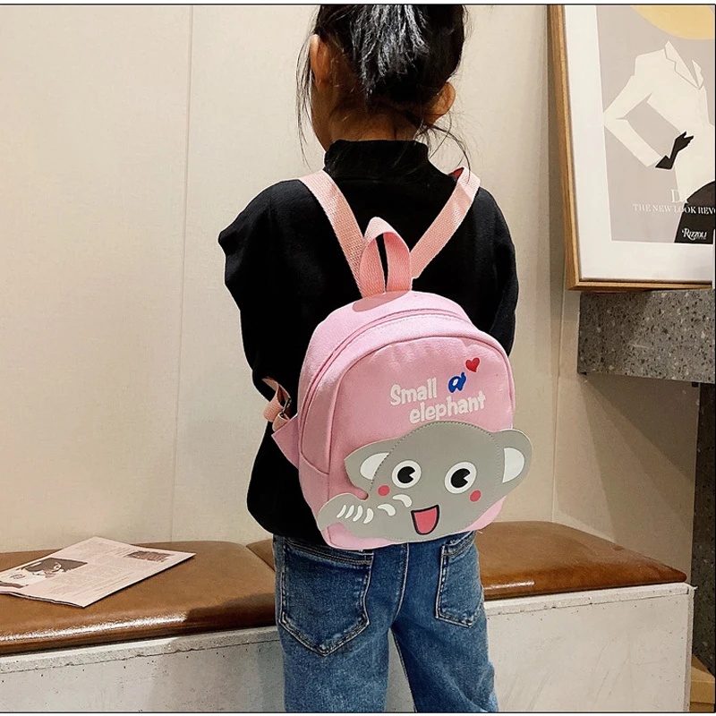 Cartoon 3D Elephant Toddler School Bags asilo zaino piccolo per bambini ragazzi ragazze Age3-5 anni borsa da scuola