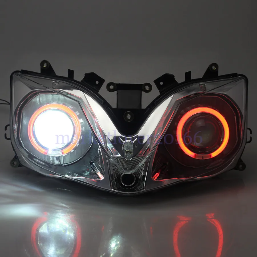 Z przodu motocykla reflektor projektora lampa czołowa montaż pasuje do Honda CBR 600 F4i 2001-2007 02 03 04 05 06 niestandardowy reflektor