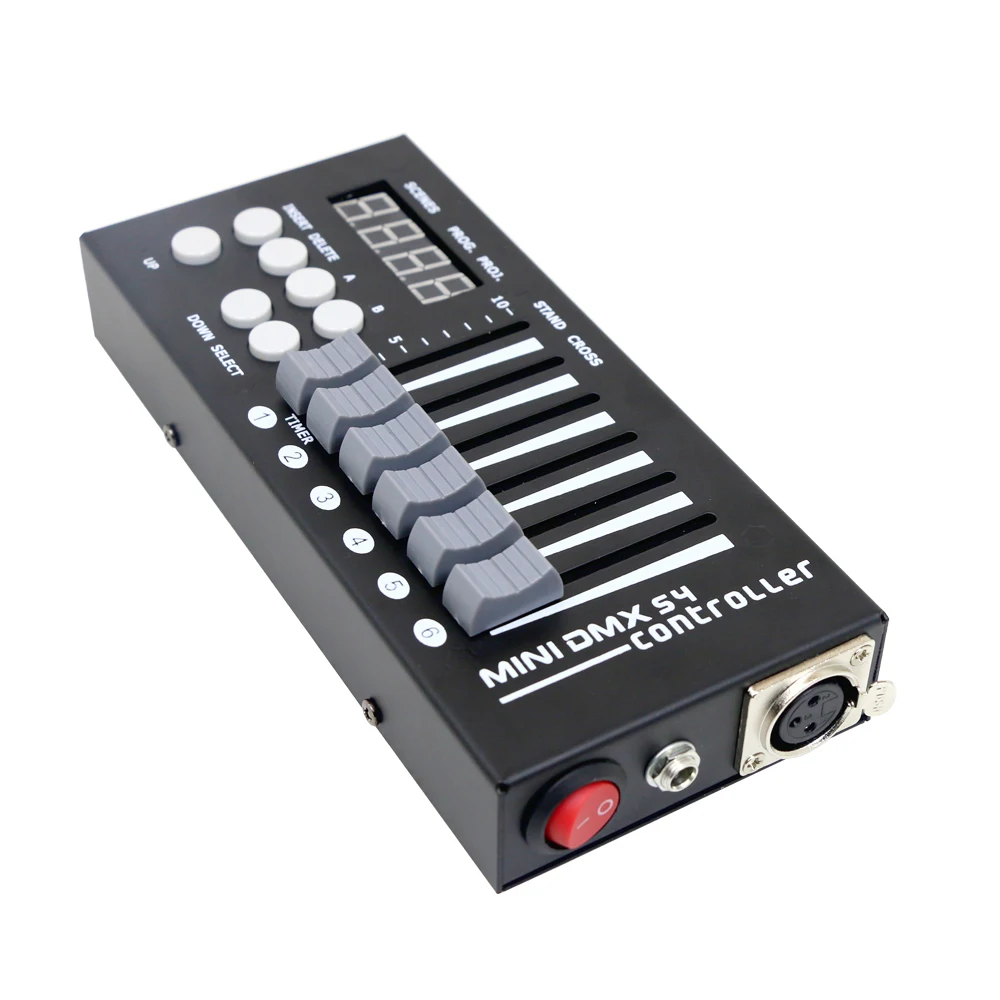 54ch dmx console controlador de iluminação palco dmx512 cabeça movente led par discoteca dj controlador para dmx luz palco par festa mostrar
