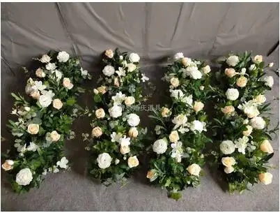 Sen department of new high-end wedding props leafy road outdoor wedding decoration road green plants and flowers